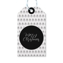 Personalisierter Weihnachtsbaum schwarz-weiß