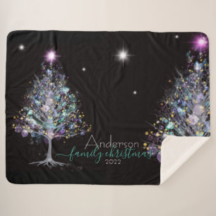 Personalisierter Weihnachtsbaum Sherpadecke