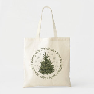 Personalisierter Weihnachtsbaum Tragetasche