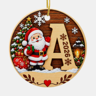 Personalisierter Weihnachtsbaumanhänger 2026- Buch Keramik Ornament
