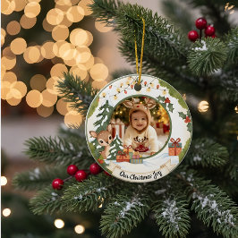 Personalisierter Weihnachtsbaumanhänger | Fotogesc Keramik Ornament