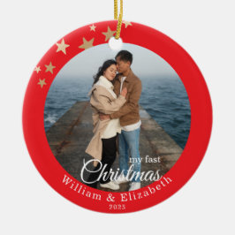 Personalisierter Weihnachtsbaumschmuck Keramik Ornament