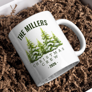 Personalisierter Weihnachtsbecher für Familie und Kaffeetasse