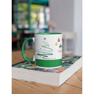 Personalisierter Weihnachtsbecher Tasse
