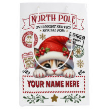 Personalisierter Weihnachtsbeutel mit niedlichem K
