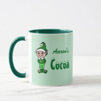 Personalisierter Weihnachtself Cocoa Tasse Geschen