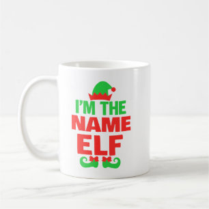 Personalisierter Weihnachtself Kaffeetasse