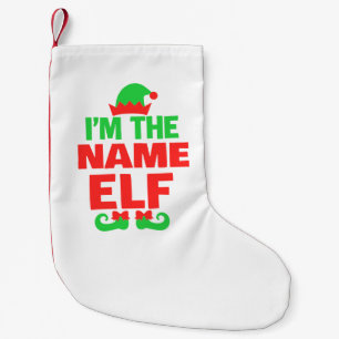 Personalisierter Weihnachtself Kleiner Weihnachtsstrumpf