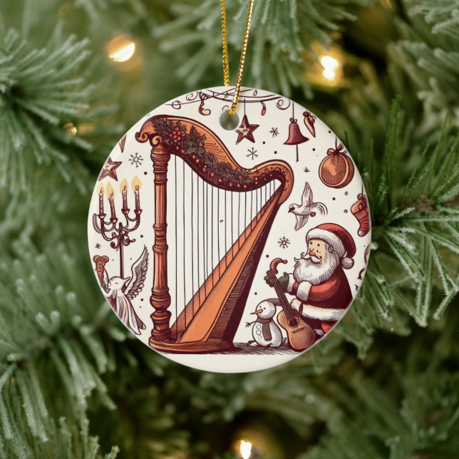 Personalisierter Weihnachtsfeiertag Keramik Ornament (Baum)