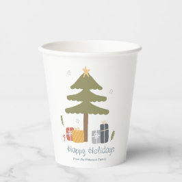 Personalisierter Weihnachtsfeiertag Party Pappbecher