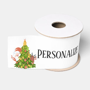 Personalisierter Weihnachtsfeiertag Ripsband