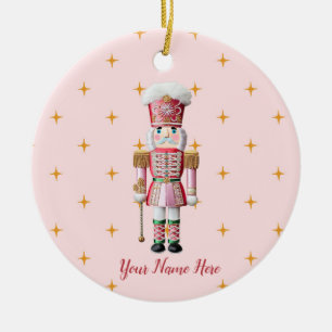 Personalisierter Weihnachtsfest Nutcracker Keramik Ornament