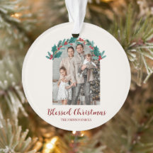 Personalisierter Weihnachtsfoto-Acryl-Schmuck