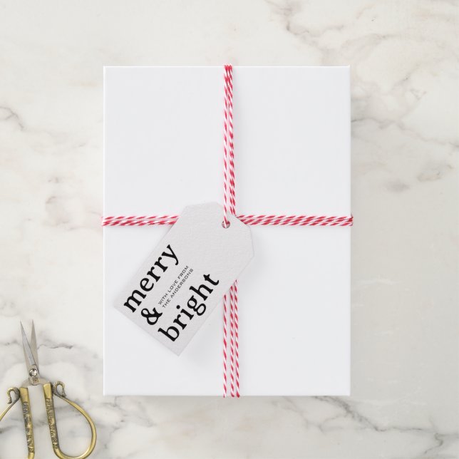 Personalisierter Weihnachtsgeschenktag Geschenkanhänger (Mit Garn)
