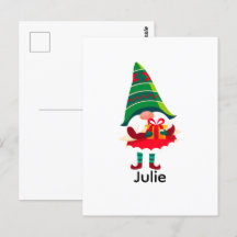 Personalisierter Weihnachtsgnom Holing eine Gesche