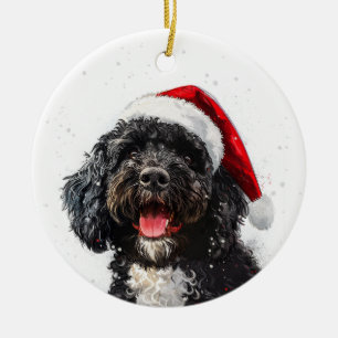 Personalisierter Weihnachtsgruß mit Portugiesische Keramik Ornament