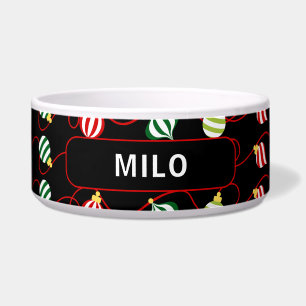 Personalisierter Weihnachtshund Napf