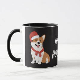 Personalisierter Weihnachtshund Watercolor Tasse