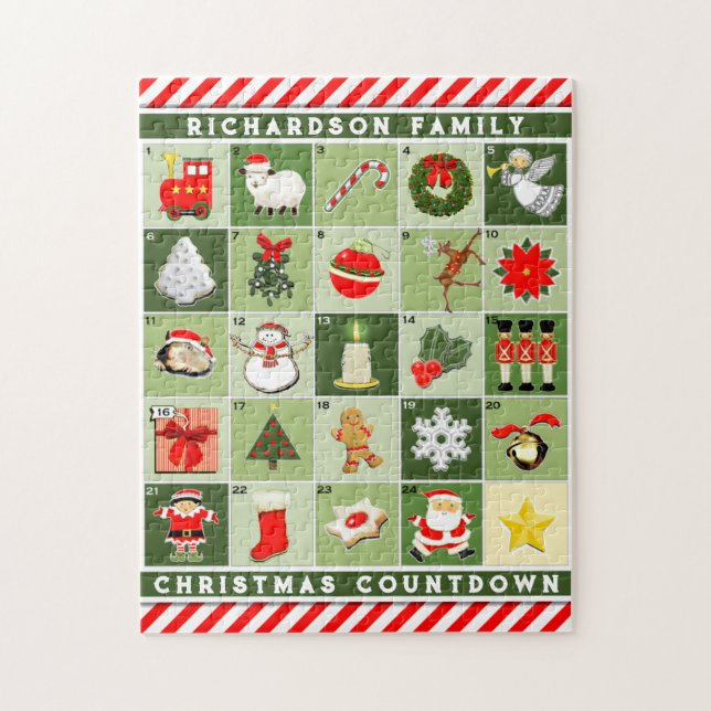 Personalisierter Weihnachtskalender (Vertikal)