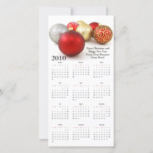 Personalisierter Weihnachtskartenkalender Feiertagskarte