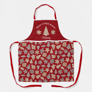 Personalisierter Weihnachtskochtopf Baker Custom Schürze