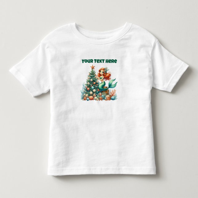 Personalisierter Weihnachtsmaid Kleinkinder T - Sh Kleinkind T-shirt (Vorderseite)