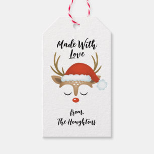 Personalisierter Weihnachtsmann aus Liebe Geschenkanhänger