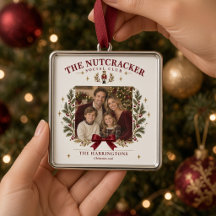 Personalisierter Weihnachtsmann-Familienfoto-Anhän