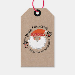 Personalisierter Weihnachtsmann Geschenkanhänger