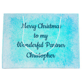 Personalisierter Weihnachtsmann Große Geschenktüte
