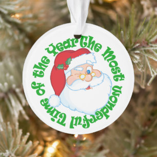 Personalisierter Weihnachtsmann Kinder Weihnachten Ornament