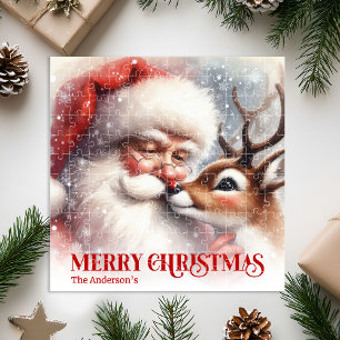 Personalisierter Weihnachtsmann Rudolph Weihnachte