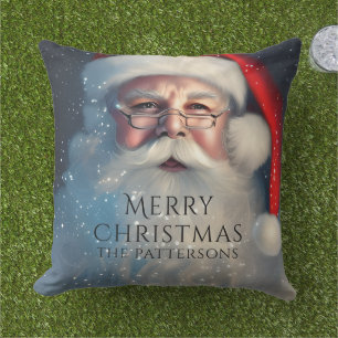 Personalisierter Weihnachtsmann Weihnachten Famili Kissen