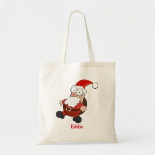 Personalisierter Weihnachtsmann Weihnachtsferien Tragetasche