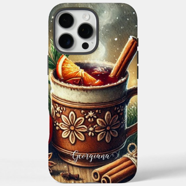 Personalisierter Weihnachtsmarkt Weinwanderwege Ma iPhone 16 Pro Max Hülle (Rückseite)