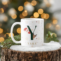 Personalisierter Weihnachtsmonogramm-Y-Becher