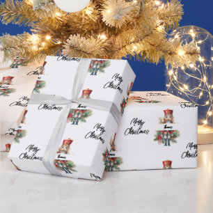 personalisierter Weihnachtsnussknacker Geschenkpapier
