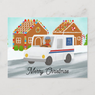 Personalisierter Weihnachtspostbote Postamt Postkarte