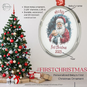 Personalisierter Weihnachtsschmuck für das erste B