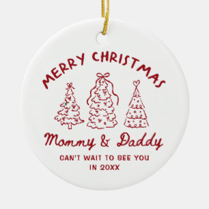 Personalisierter Weihnachtsschmuck für die Ankündi