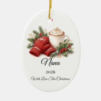 Personalisierter Weihnachtsschmuck für Oma mit Nam
