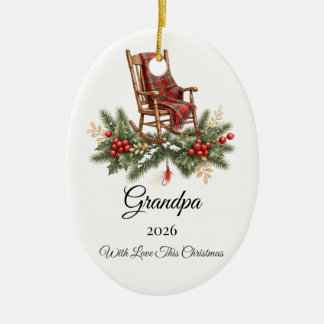 Personalisierter Weihnachtsschmuck für Opa mit Nam
