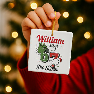 Personalisierter Weihnachtsschmuck -William sagt 6
