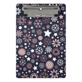 Personalisierter Weihnachtsschnee Mini Klemmbrett