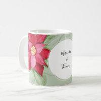 Personalisierter Weihnachtsstar Poinsettia Waterco