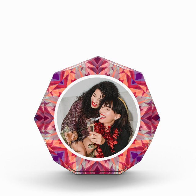 Personalisierter Weihnachtssternspass Jolly Red Li Fotoblock (Vorderseite)