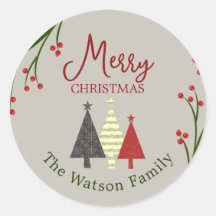 Personalisierter Weihnachtssticker