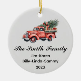 Personalisierter Weihnachtsstopp Keramik Ornament