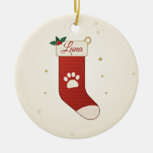 Personalisierter Weihnachtsstrumpf Anhänger für Ha