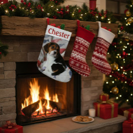Personalisierter WeihnachtsStrumpf mit Foto für Ha Kleiner Weihnachtsstrumpf